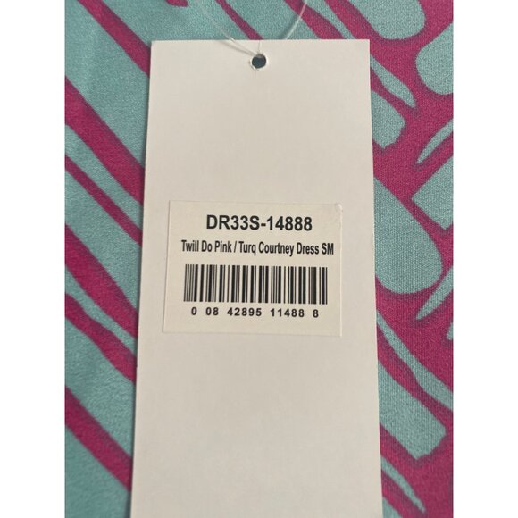 NWT Buckhead Betties "Twill Do Pink" Courtney Dress Bell Sleeve Size S - Picture 5 of 7